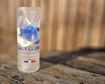 Grey Goose Vodka Upcycled Bottle Drinking Glass