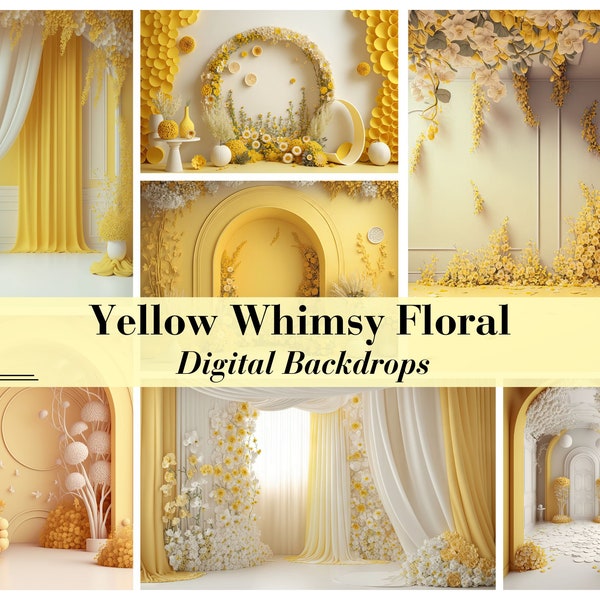 Whimsy Yellow Design Whimsy - Etsy