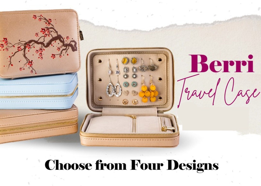 Leather Jewellery Travel Case, Travel Jewellery Case, Travel Jewellery