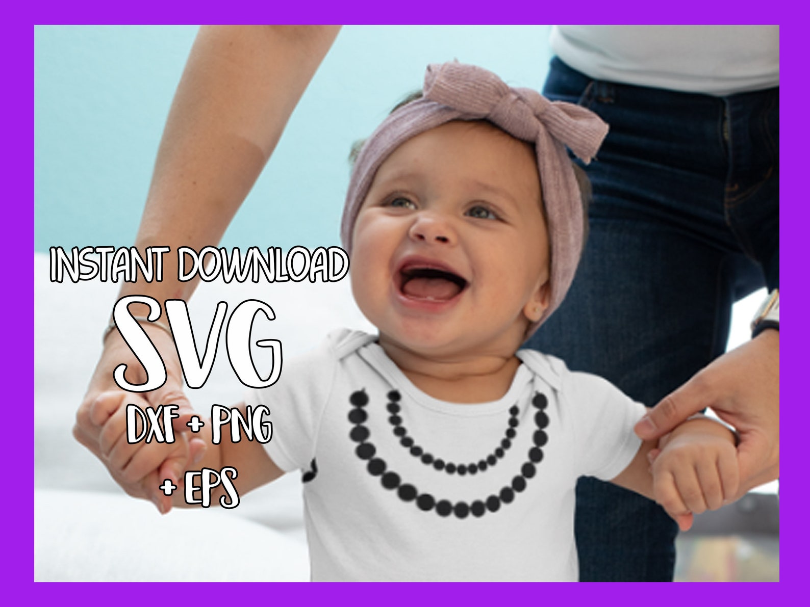 Pearl Necklace Svg,baby Necklace Svg,necklace Svg,onesie Svg, Cut File
