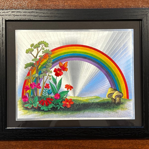 Vintage Foil Art Etsy