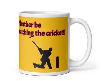Taza blanca brillante Balls Cricket