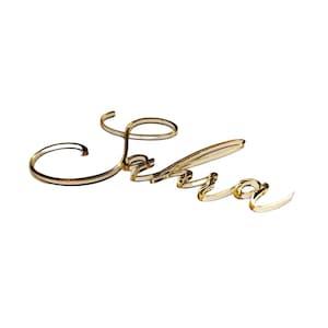 Letras personalizadas de cristal acrílico I placa para nombre I placa de puerta individual de acrílico espejo acrílico