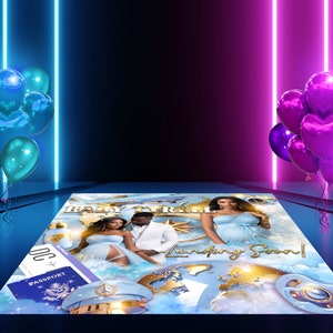 GEDRUKTE of DIGITALE reis baby shower vloer sticker | Vloerbedekking luchthaven | Sticker babyshower reis | Vloerwikkelaar luchtvaartmaatschappij| Sticker avontuur