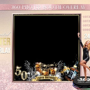 Whiskey Photo Booth Photo Template Birthday Party, Mam.birthday photo Booth Overlay , 360 Photo Template, birthday
