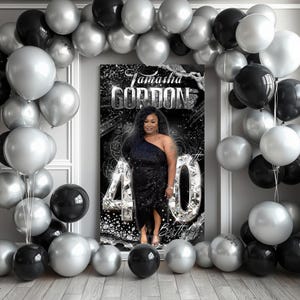 Fondo de piso de pie, cualquier tema, fotomatón Step & Repeat, fondo de cumpleaños, fondo personalizado, accesorios fotográficos, fondo imprimible,