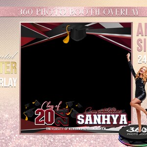 Class of 2025 Photo Booth 360 Overlay Template Graduation - Etsy