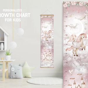 Prinsen hoogtemeter met ophangframe, gepersonaliseerde prinses jongen meisje groeimeter, roze slaapkamer kinderkamer speelkamer, groeimeter