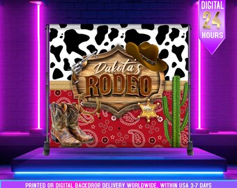 Western Cowboy Geburtstags-Banner – 180x100 Cm, Retro Holzoptik, Für Jungen & Rodeo-Partys