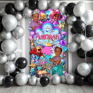 Fondo de piso de pie, cualquier tema, fotomatón Step & Repeat, fondo de cumpleaños, fondo personalizado, accesorios fotográficos, fondo imprimible,