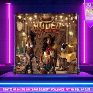 Rodeo Birthday Backdrop| Western Banner| Cowboy backdrop | Cowgirl backdrop | Wild West Birthday I backdrop | Ranch Birthday Party