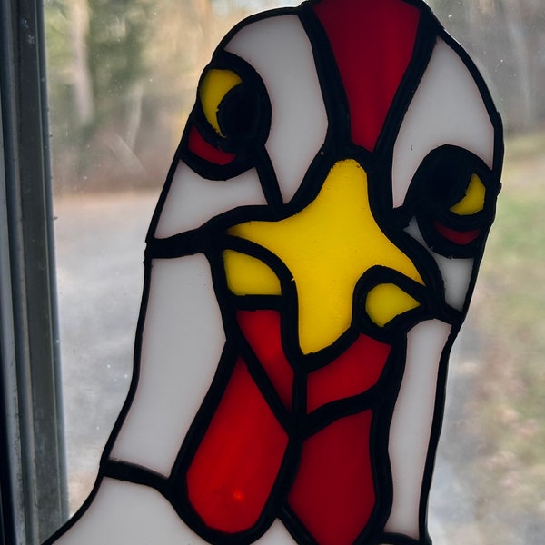 Chicken Stained Glass - Etsy