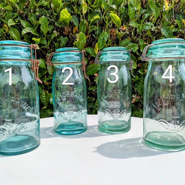 La Lorraine 1 liter light green jars