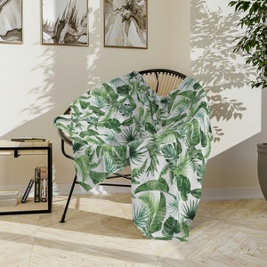 Palm leaf blanket on sale