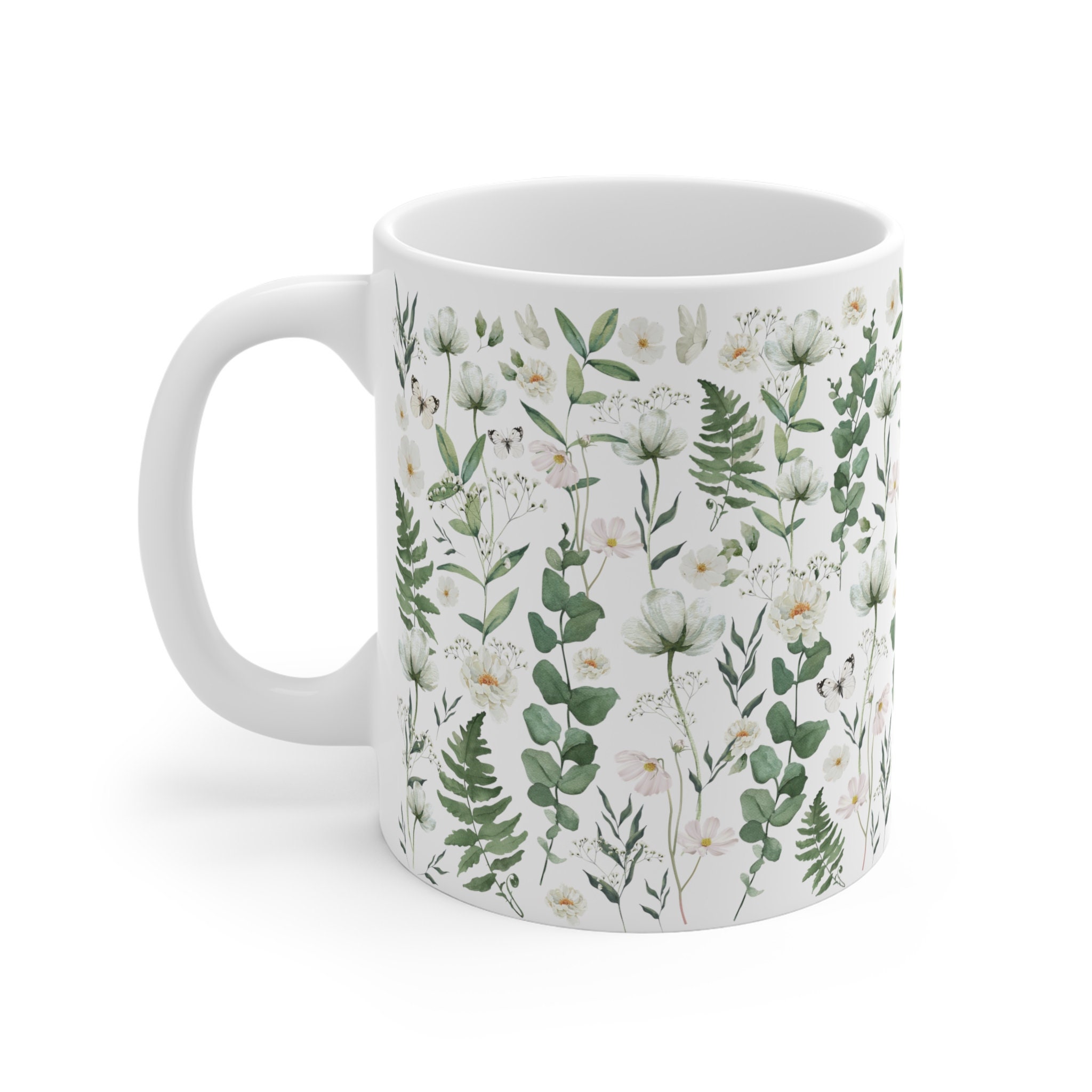 Discover 花柄 マグカップ 約350ml 美しい花 Floral Mug