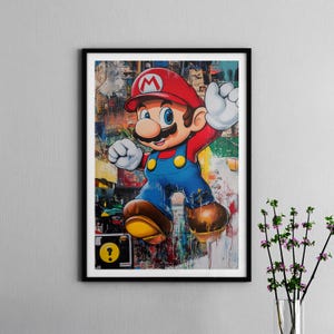 Mario Urban Print Poster (frame not included) Wall Art - Poster - Mario - Nintendo
