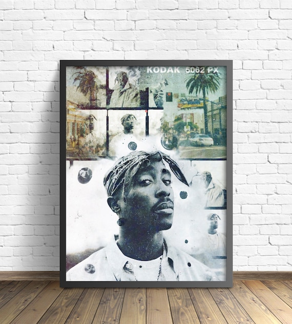 Tupac Shakur Lustre Print Poster 12x16 Inch frame Not Included