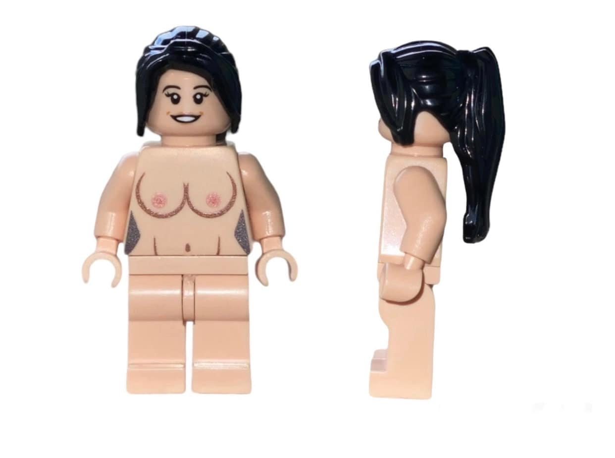 Naked LEGO® Minifigures Individual Design Printed on LEGO Parts Skin Color  Torso With Breasts Tits Playgirl Dirty - Etsy