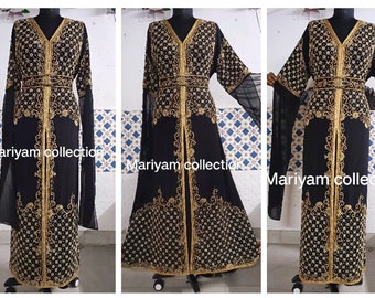 SALE!! New Royal Islamic Abaya Modern Elegant Dubai Moroccan caftan Arabic Party Wear Beach Kaftan Maxi Floor Length Takshita Wear Dresses