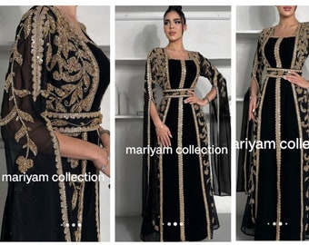 Collection Eid Caftan eid collection eid collection eid traditionnel porter des vêtements à manches longues caftan de luxe robe de perles de cristal ramadan caftan.