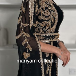 Collection Eid Caftan eid collection eid collection eid traditionnel porter des vêtements à manches longues caftan de luxe robe de perles de cristal ramadan caftan. image 6