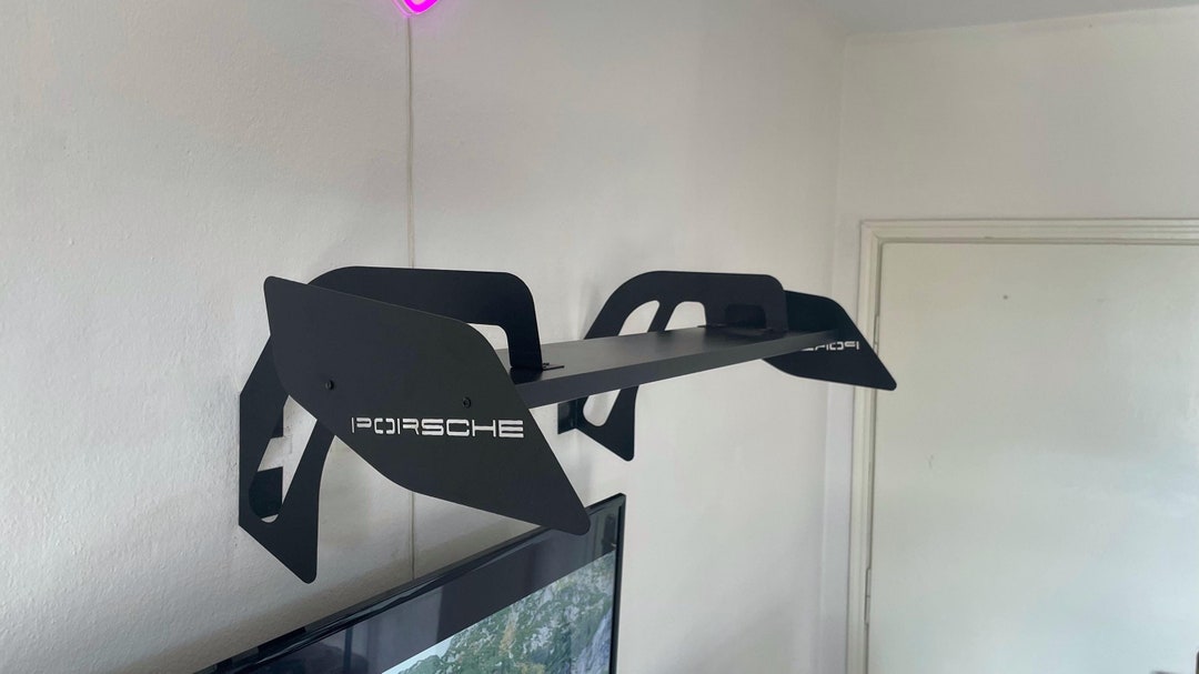 Spoiler Wall Rack GT3 Inspired Wingshelf Spoiler Wall Shelf Signature Perfect Wall Decor ...