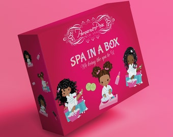 Kids Spa Party Kits: Robes, Mani Pedi, Nail Polish, Glam bag, Party favors, Bff, Birthday party,  tote bag, Spa Box