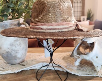 Brixton Distressed Jo Straw Rancher Hat