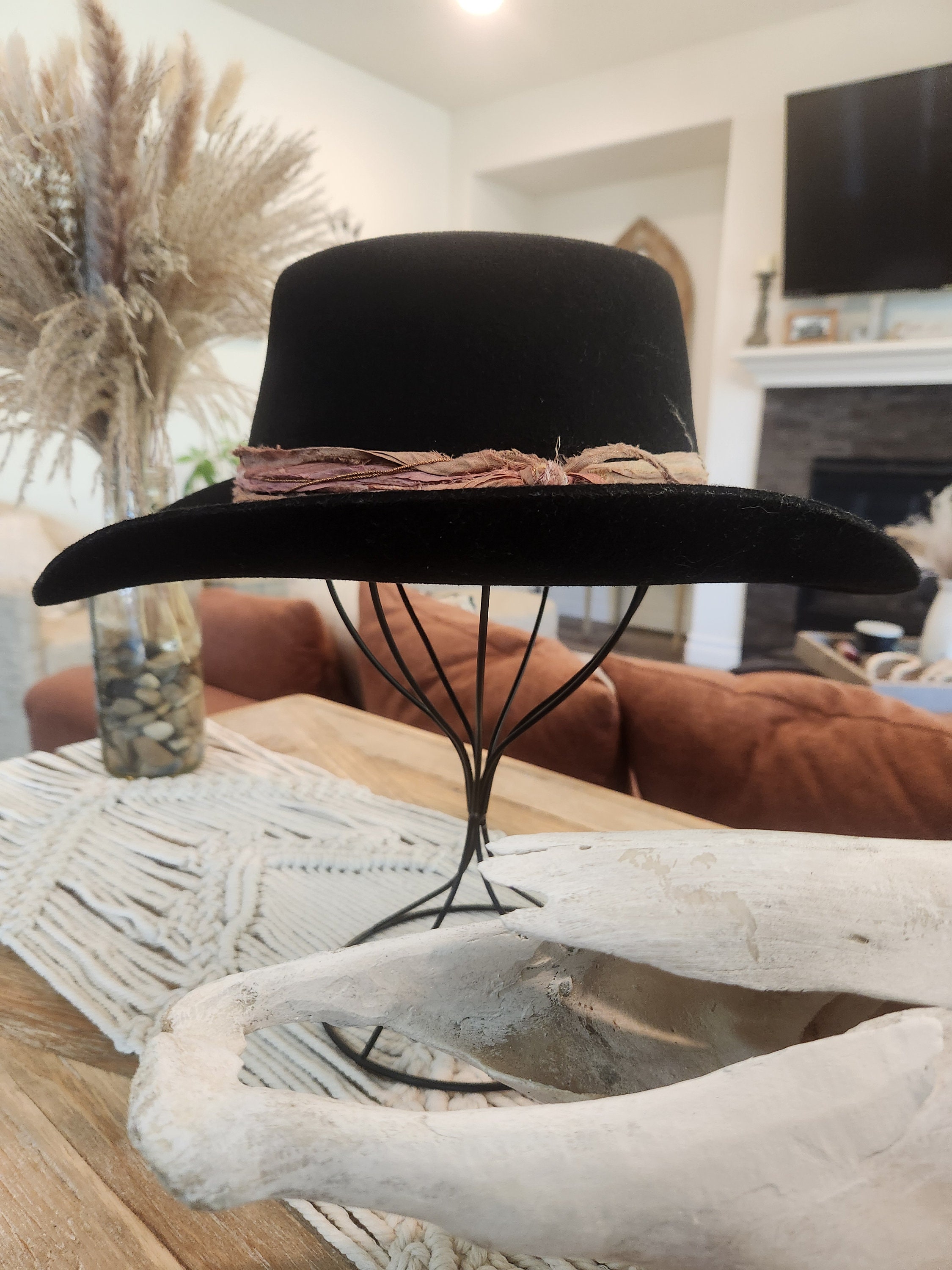 100 Wool Hat With Brim - Etsy