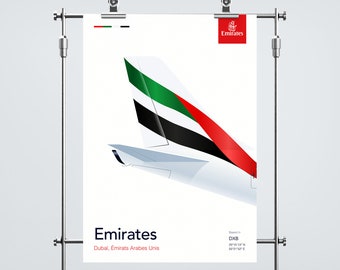 Emirates Aviation Poster