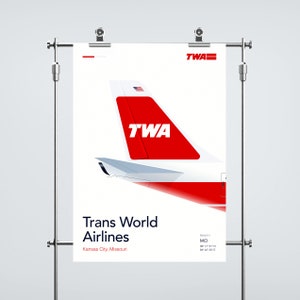 Trans World Airlines - TWA - Aviation Poster