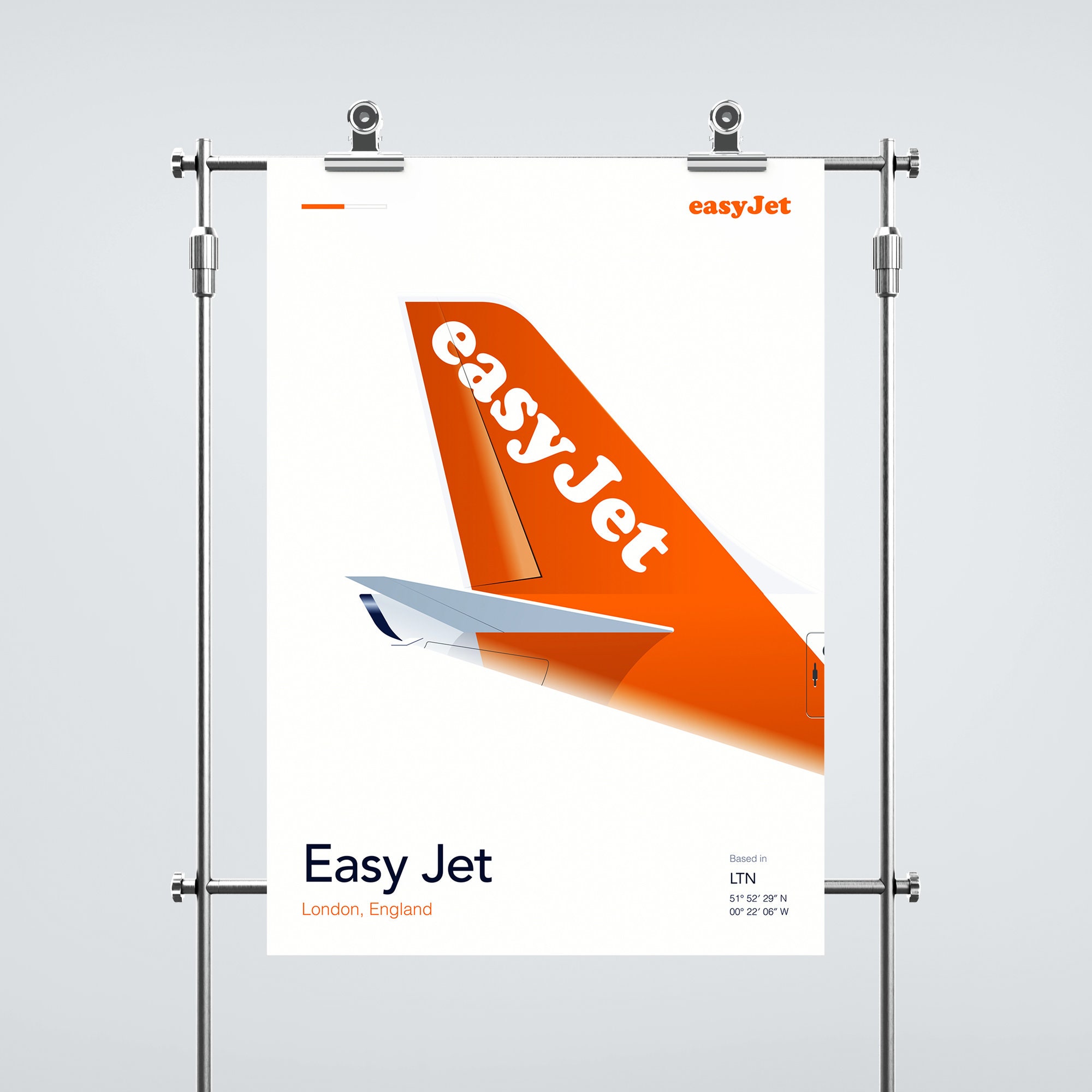 Easyjet Aviation Poster - Etsy