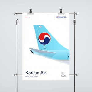 Korean Air Aviation Poster