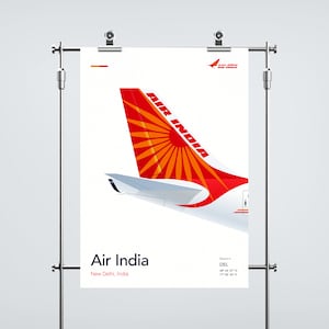 Air India Aviation Poster