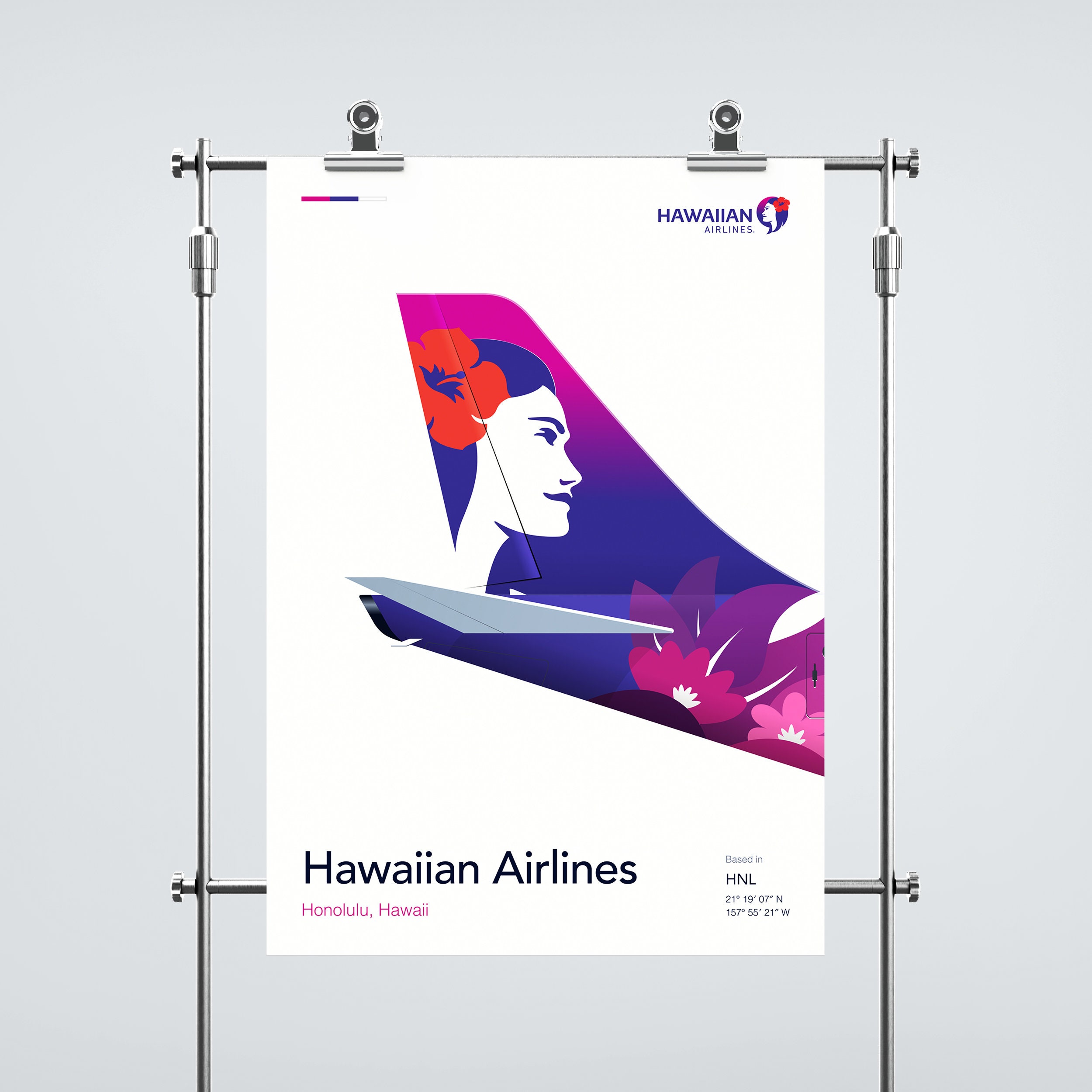 Hawaiian Airlines Aviation Poster - Etsy