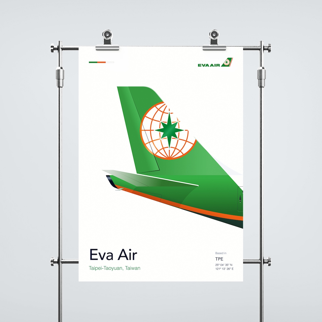 EVA Air Aviation Poster - Etsy
