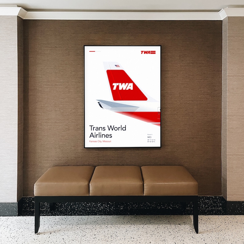 Trans World Airlines - TWA - Aviation Poster - Etsy