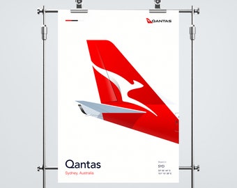 Qantas Aviation Poster