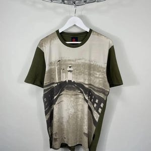 Vintage Dolce & Gabbana Archival Print Tee | Luxury Designer Shirt | All Over Logo Pattern | Size L/52 | Perfect Vintage Condition