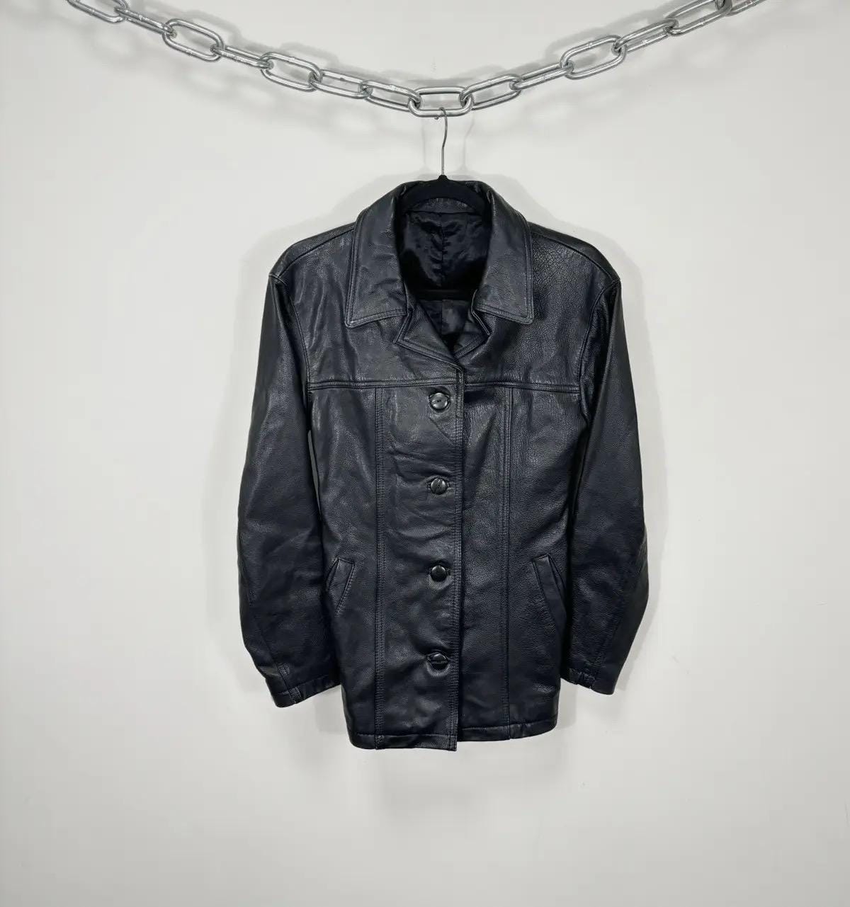 Claude Montana Leather Jacket - Etsy