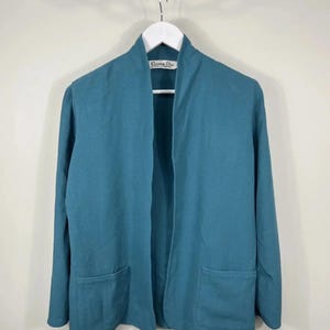 Vintage 90s Christian Dior Wool Cardigan Sweater Size 44 FR – Luxury Designer Knit – Classic French Fashion – Perfect Vintage