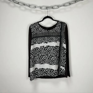 Max Mara Weekend Dotted Blouse M | Luxury Long Sleeve Top | Soft Relaxed Fit Shirt | Designer Classic | Mint Condition