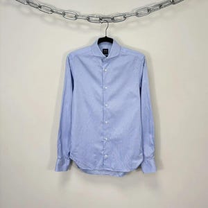 Boggi Milano Royal Oxford Shirt S | Slim Fit Button Up | Italian Luxury Dress Shirt | Men&#39;s Classic Formal Business Style