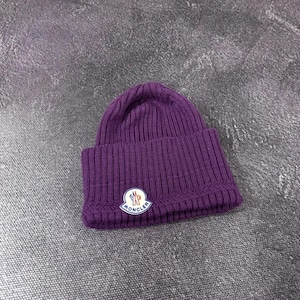【関税&送料込】Moncler Grenoble Dark Pink Wool Beanie Hat Moncler Accessories for Women | Hats, Scarves | FARFETCH US