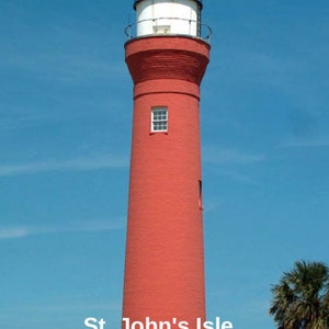 St. Johns River LH | Aufkleber || Zustand | Florida | Leuchtturm | Jacksonville | 3x3.75", 3x5", 3x7", 4x6" Rectangle Stickers Available | FL