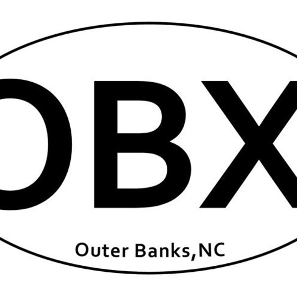 OBX | Stickers | Outer Banks | State | North Carolina | 1" (48), 1.75" (20), 3x5", 4x6", 5x7" Oval & 3", 4.5" Circle Stickers | Outer Banks