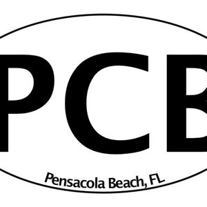 Pensacola Strand | Aufkleber | Zustand | Florida | Strände | Pensacola | 3 x 15 cm, 4 x 6 cm, 5 x 7 cm Ovale Aufkleber erhältlich | Zustand | Zuckersandstrände