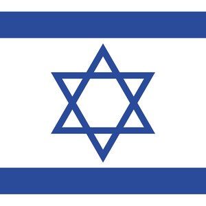 Israel | Adesivos | Bandeira | País | Estrela de David2 | Adesivos retangulares 3x5", 3x7", 4x6" disponíveis