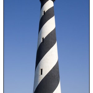 Cap Hatteras | Autocollants | Phare | État | Caroline du Nord | Banques extérieures | Autocollants rectangulaires 3x5", 3x7", 4x6" disponibles | NC | Buxton