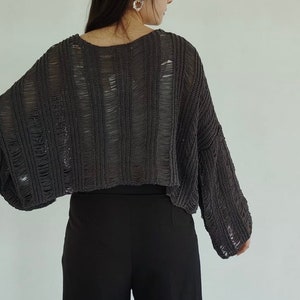 Organic Knitwear Crop Top zdjęcie 3